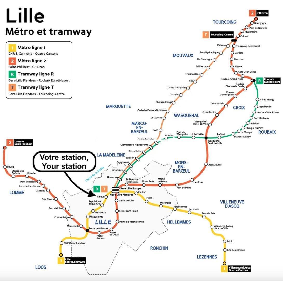 Apartmán Vieux Lille Triplex De 100 M2 Exteriér fotografie